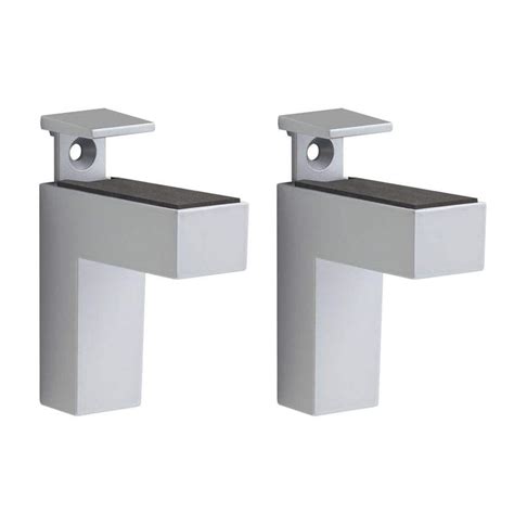 Dolle Eliot 4.4 in. H X 0.9 in. W X 2.6 in. D Silver Metal Shelf Clips 